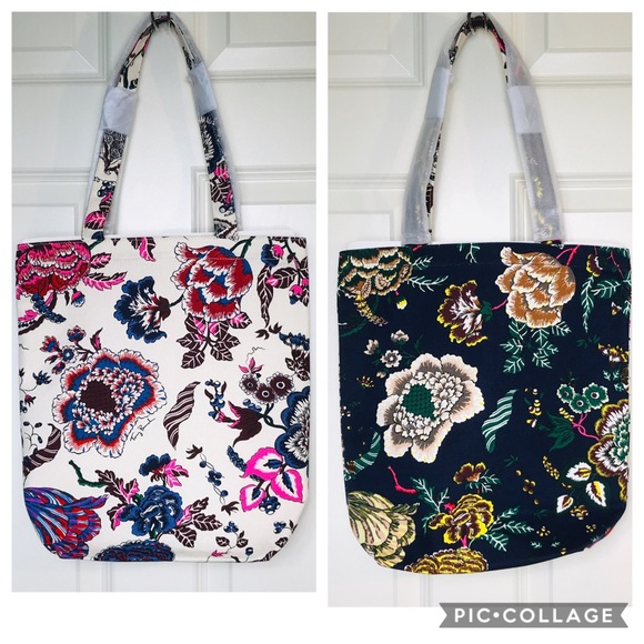 Tory Burch Handbags - NWOT Tory Burch Happy Times canvas tote bag